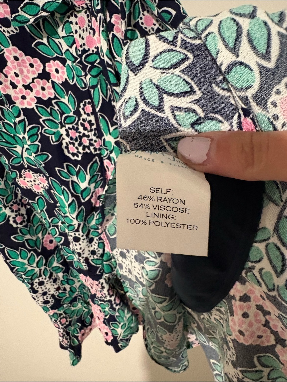 Draper James Tropical floral wrap dress green pink size 0 - Picture 6 of 7
